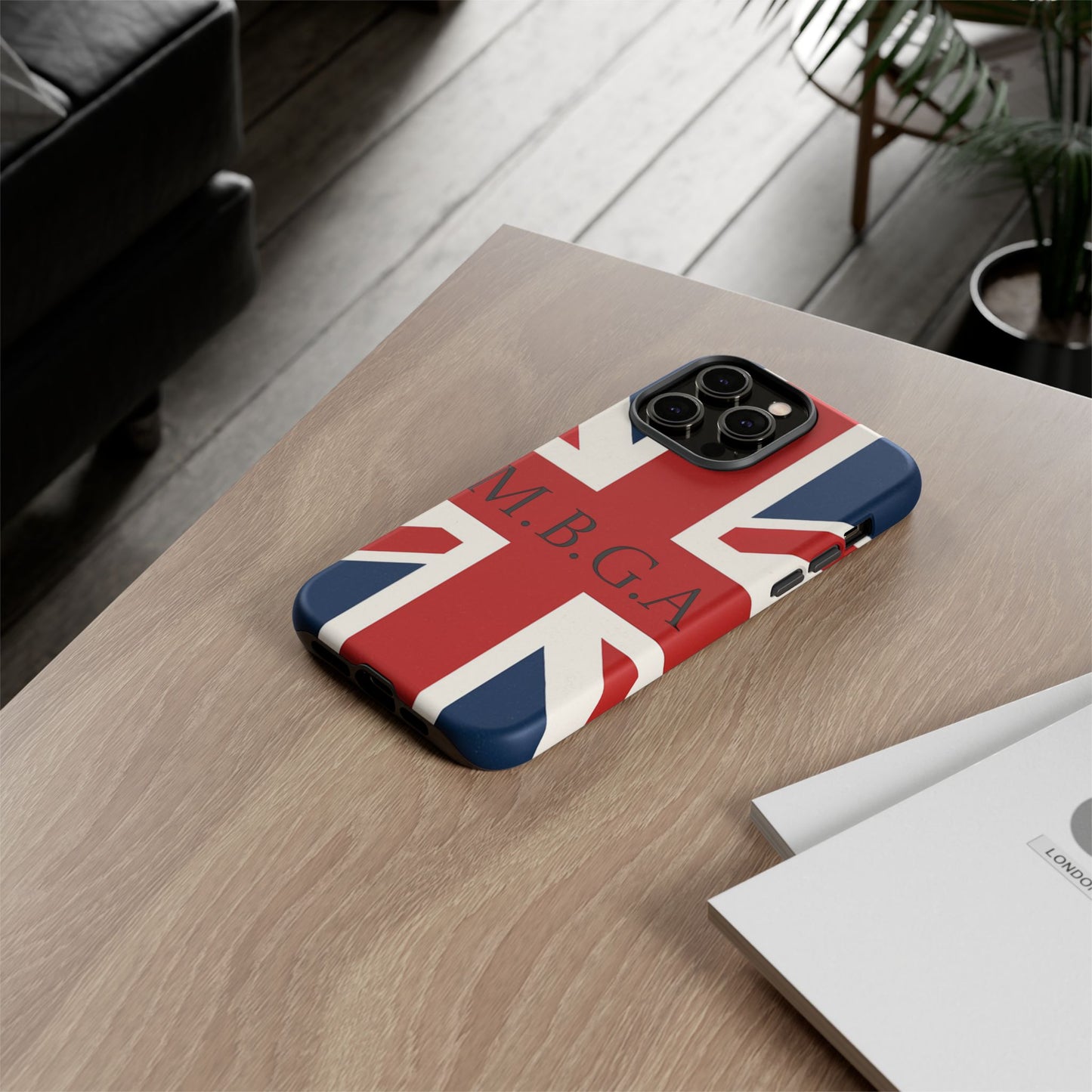 Union Jack Tough Phone Case, MGBA design
