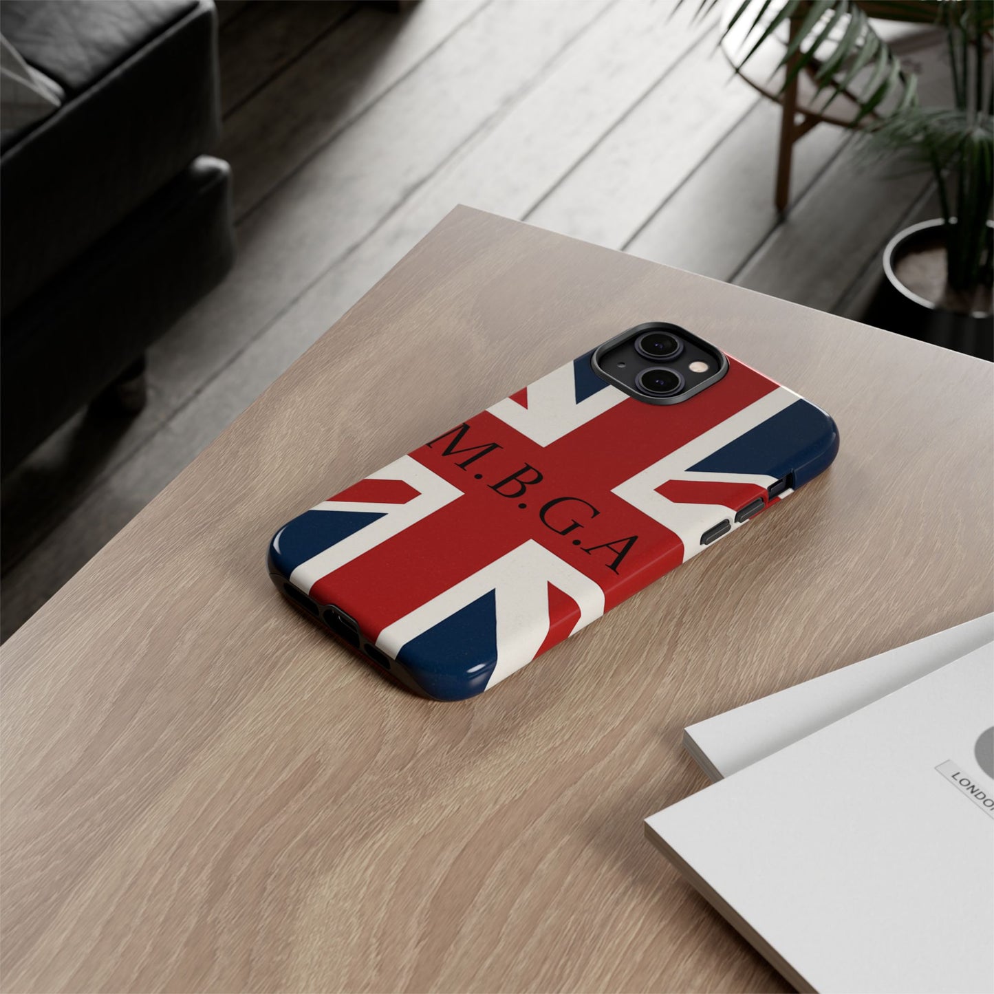 Union Jack Tough Phone Case, MGBA design