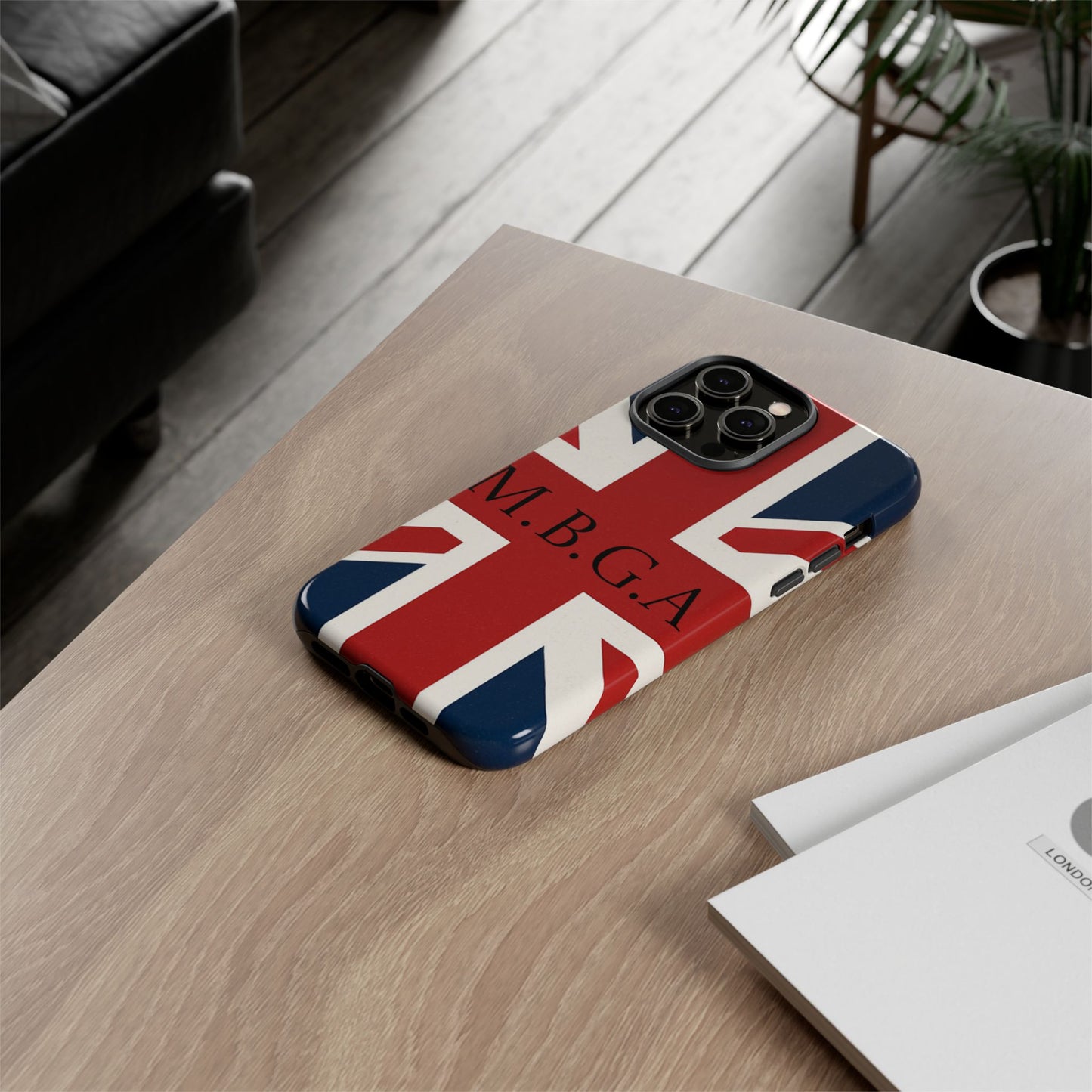 Union Jack Tough Phone Case, MGBA design