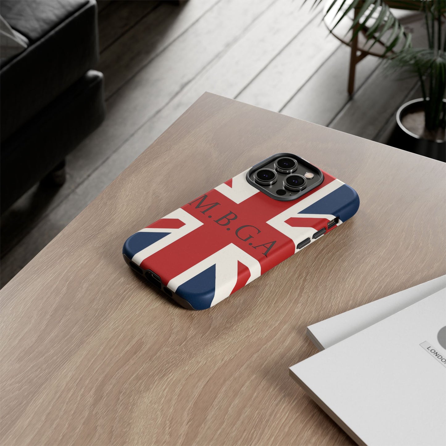 Union Jack Tough Phone Case, MGBA design