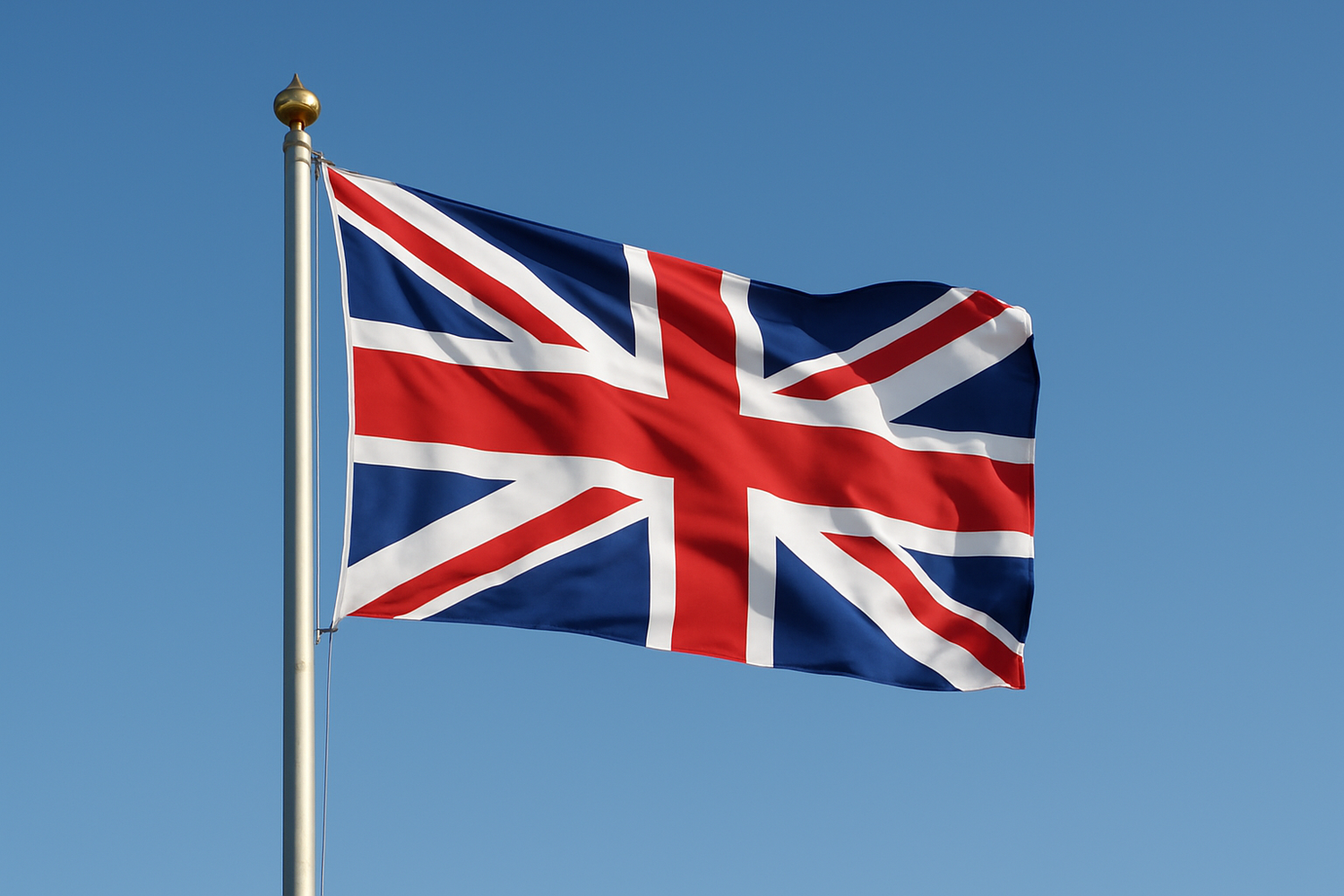uk flag flying